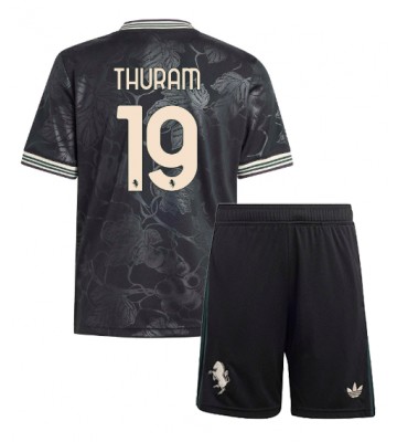 Juventus Khephren Thuram #19 Tredjetrøje Børn 2025-26 Kortærmet (+ Korte bukser)